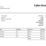 Best 4+ Sales Invoice Templates