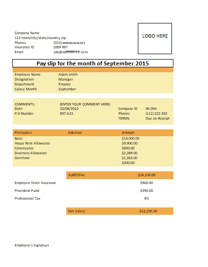 employment contract sample