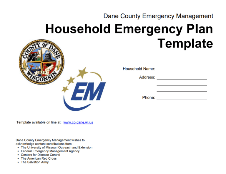 8+ Family Emergency Plan Sheet Templates