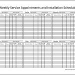 Collection of Appointment Schedule Templates