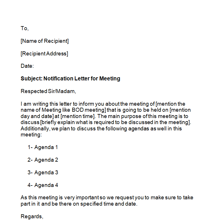 assignment notification letter