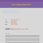 27 Formal Business Memo/Business Memorandum Templates in MS WORD Format