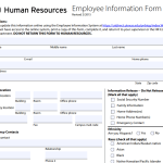 30+ Sample Employee Information Form Templates [WORD & PDF]