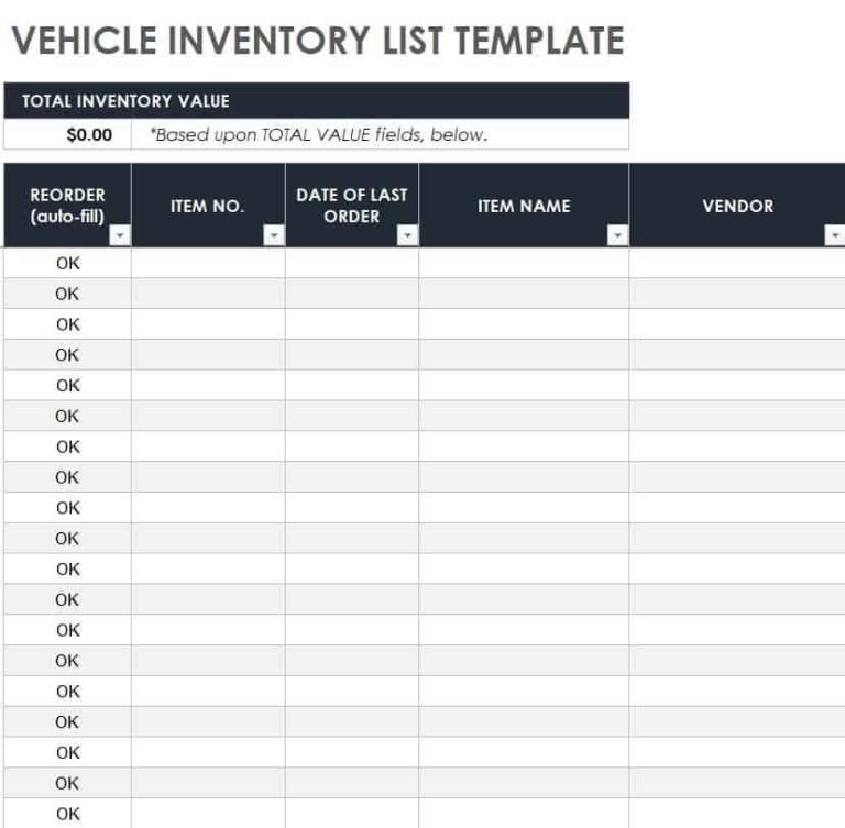 35+ FREE Inventory List Templates in Excel