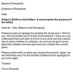 10 BEST Letter of Error Templates & Examples in MS WORD