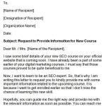 Top 9 Useful Information Request Letter Samples & Templates