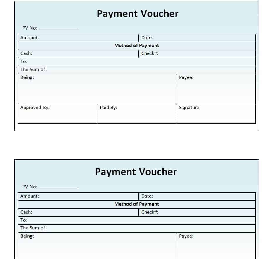 payment voucher assignment