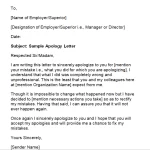 10+ Sample Apology Letters to Boss/Employer