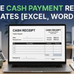 Cash payment receipt templates
