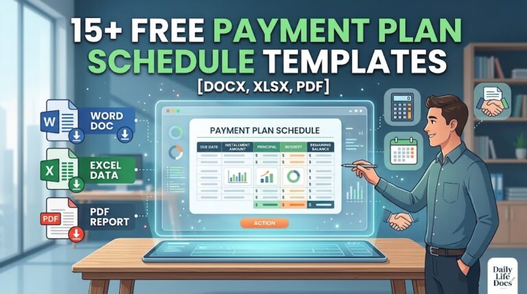 payment schedule templates
