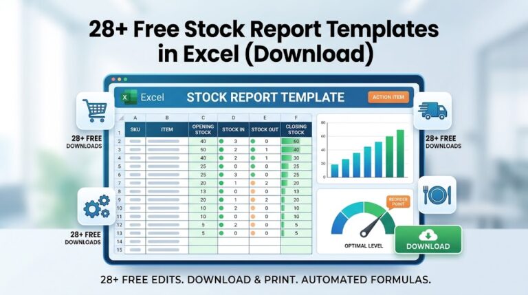 stock report templates