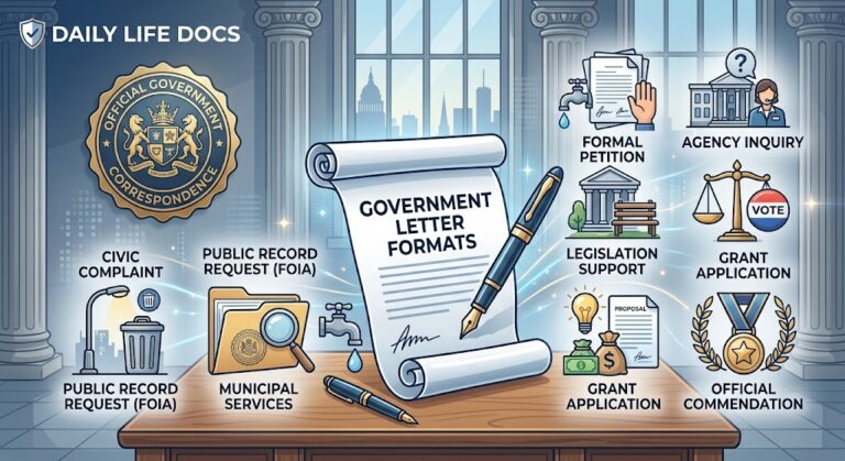 government letter templates