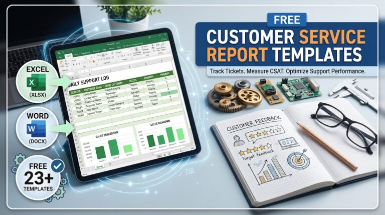 customer service report templates
