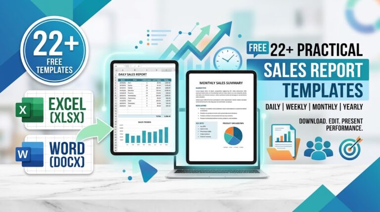 sales report templates