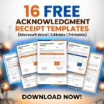 16 Sample Acknowledgment Receipt Templates