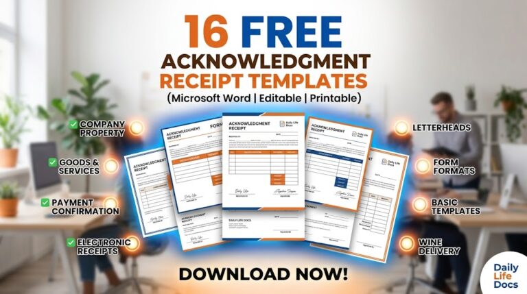 16 Sample Acknowledgment Receipt Templates
